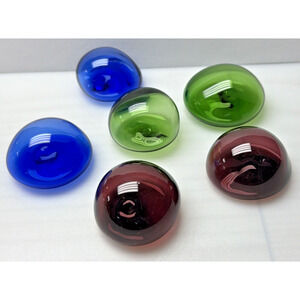 Vintage Lot of 6 Pier 1 Candlescaping Floating Bubbles Blown Glass Floats Orbs